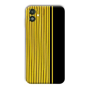 Yellow Black Design Phone Customized Printed Back Cover for Samsung Galaxy F14 5G