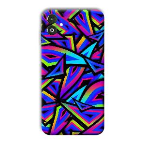 Blue Triangles Phone Customized Printed Back Cover for Samsung Galaxy F14 5G