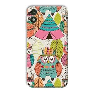 Fancy Owl Phone Customized Printed Back Cover for Samsung Galaxy F14 5G