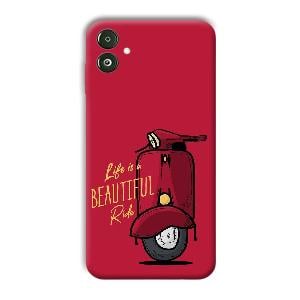 Life is Beautiful  Phone Customized Printed Back Cover for Samsung Galaxy F14 5G