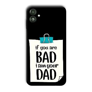 Dad Quote Phone Customized Printed Back Cover for Samsung Galaxy F14 5G