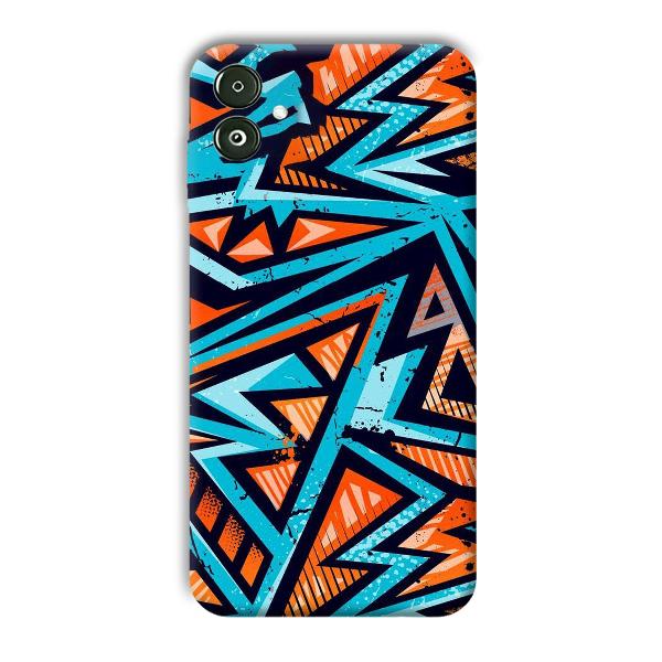 Zig Zag Pattern Phone Customized Printed Back Cover for Samsung Galaxy F14 5G