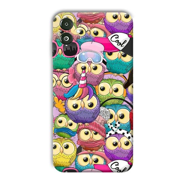 Colorful Owls Phone Customized Printed Back Cover for Samsung Galaxy F14 5G