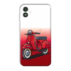 Red Scooter Phone Customized Printed Back Cover for Samsung Galaxy F14 5G