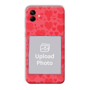 Red Hearts Customized Printed Back Cover for Samsung Galaxy M04
