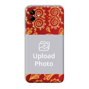 Red Design Customized Printed Back Cover for Samsung Galaxy M04