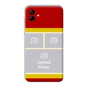 Red Yellow Collage Customized Printed Back Cover for Samsung Galaxy M04