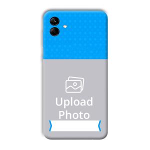 Sky Blue & White Customized Printed Back Cover for Samsung Galaxy M04