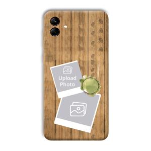 Wooden Photo Collage Customized Printed Back Cover for Samsung Galaxy M04