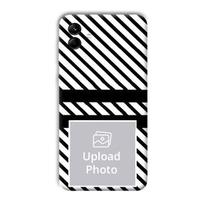 White Black Customized Printed Back Cover for Samsung Galaxy M04