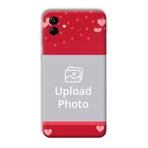 Red Pink  Customized Printed Back Cover for Samsung Galaxy M04