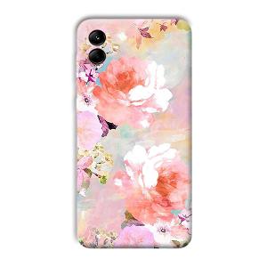Floral Canvas Phone Customized Printed Back Cover for Samsung Galaxy M04