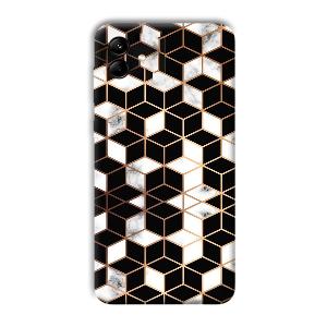 Black Cubes Phone Customized Printed Back Cover for Samsung Galaxy M04