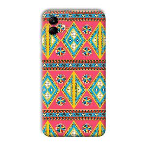 Colorful Rhombus Phone Customized Printed Back Cover for Samsung Galaxy M04