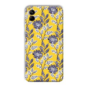 Yellow Fabric Design Phone Customized Printed Back Cover for Samsung Galaxy M04