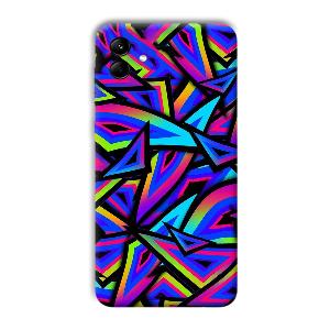 Blue Triangles Phone Customized Printed Back Cover for Samsung Galaxy M04