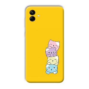 Colorful Kittens Phone Customized Printed Back Cover for Samsung Galaxy M04