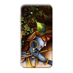 Krishna & Flute Phone Customized Printed Back Cover for Samsung Galaxy M04