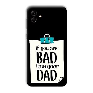 Dad Quote Phone Customized Printed Back Cover for Samsung Galaxy M04