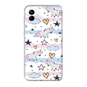 Unicorn Pattern Phone Customized Printed Back Cover for Samsung Galaxy M04