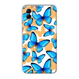 Blue Butterflies Phone Customized Printed Back Cover for Samsung Galaxy M04