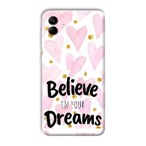 Believe Phone Customized Printed Back Cover for Samsung Galaxy M04
