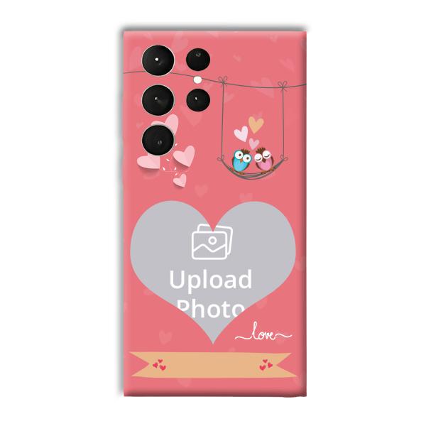 Love Birds Design Customized Printed Back Cover for Samsung Galaxy S23 Ultra