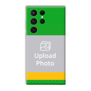 Green Yellow Customized Printed Back Cover for Samsung Galaxy S23 Ultra
