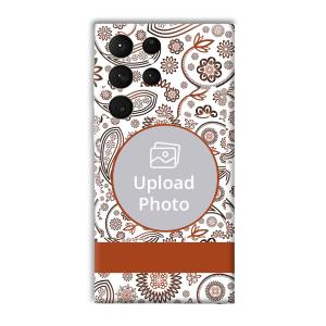 Henna Art Customized Printed Back Cover for Samsung Galaxy S23 Ultra