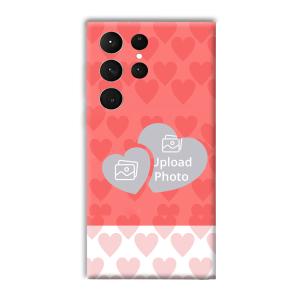 2 Hearts Customized Printed Back Cover for Samsung Galaxy S23 Ultra