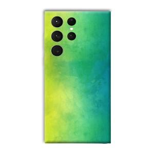 Green Pattern Phone Customized Printed Back Cover for Samsung Galaxy S23 Ultra
