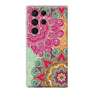 Floral Design Phone Customized Printed Back Cover for Samsung Galaxy S23 Ultra