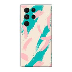 Pinkish Blue Phone Customized Printed Back Cover for Samsung Galaxy S23 Ultra