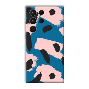 Black Dots Pattern Phone Customized Printed Back Cover for Samsung Galaxy S23 Ultra