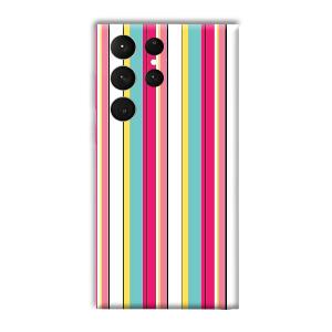 Lines Pattern Phone Customized Printed Back Cover for Samsung Galaxy S23 Ultra