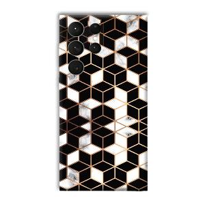 Black Cubes Phone Customized Printed Back Cover for Samsung Galaxy S23 Ultra