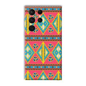 Colorful Rhombus Phone Customized Printed Back Cover for Samsung Galaxy S23 Ultra