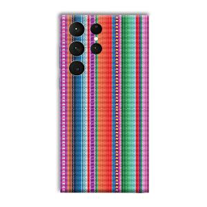 Fabric Pattern Phone Customized Printed Back Cover for Samsung Galaxy S23 Ultra