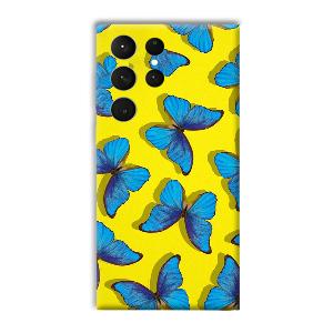 Butterflies Phone Customized Printed Back Cover for Samsung Galaxy S23 Ultra