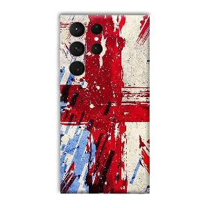 Red Cross Design Phone Customized Printed Back Cover for Samsung Galaxy S23 Ultra