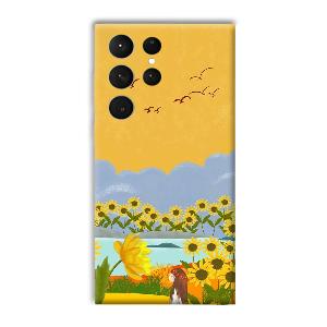 Girl in the Scenery Phone Customized Printed Back Cover for Samsung Galaxy S23 Ultra