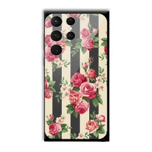 Wall of Flowers Customized Printed Glass Back Cover for Samsung Galaxy S23 Ultra