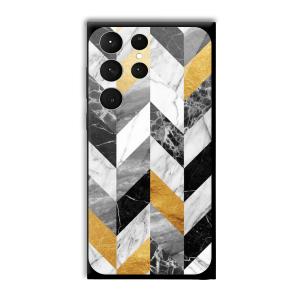 Marble Tiles Customized Printed Glass Back Cover for Samsung Galaxy S23 Ultra