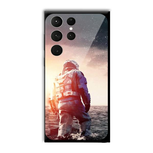 Interstellar Traveller Customized Printed Glass Back Cover for Samsung Galaxy S23 Ultra