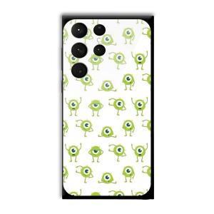 Green Eyes Customized Printed Glass Back Cover for Samsung Galaxy S23 Ultra