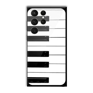 Piano Customized Printed Glass Back Cover for Samsung Galaxy S23 Ultra