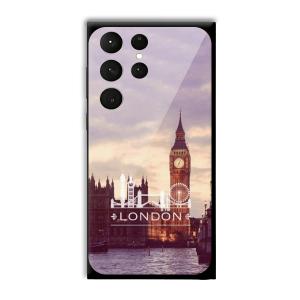 London Customized Printed Glass Back Cover for Samsung Galaxy S23 Ultra