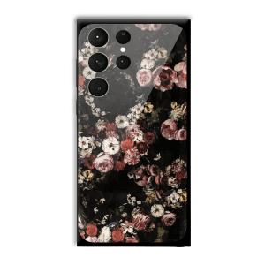 Flowers Customized Printed Glass Back Cover for Samsung Galaxy S23 Ultra