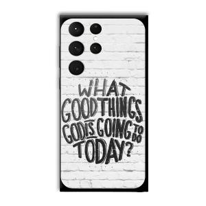 Good Thinks Customized Printed Glass Back Cover for Samsung Galaxy S23 Ultra