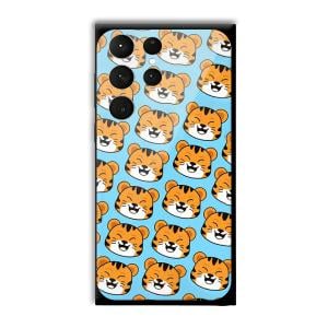 Laughing Cub Customized Printed Glass Back Cover for Samsung Galaxy S23 Ultra